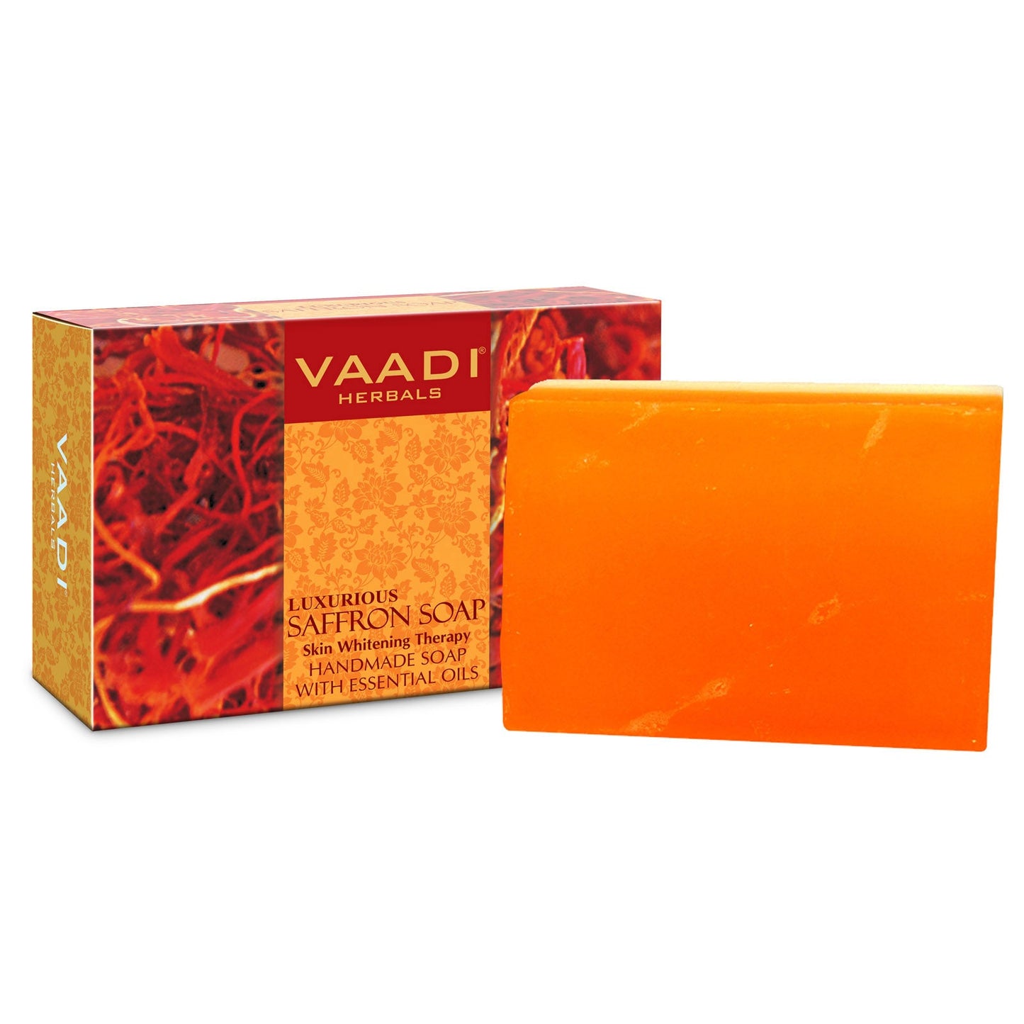 Pack of 3 Luxurious Saffron Soap - Skin Whitening Therapy (75 gms x 3)