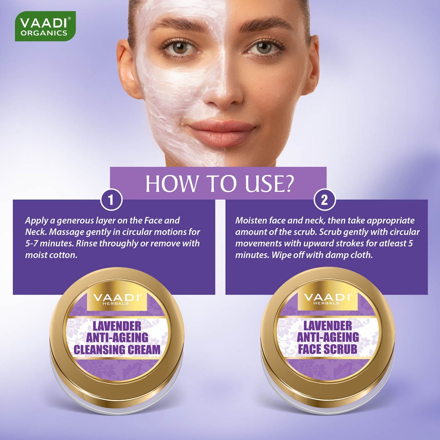 Lavender Anti-Ageing SPA Facial Kit with Rosemary Extract (110 gms)