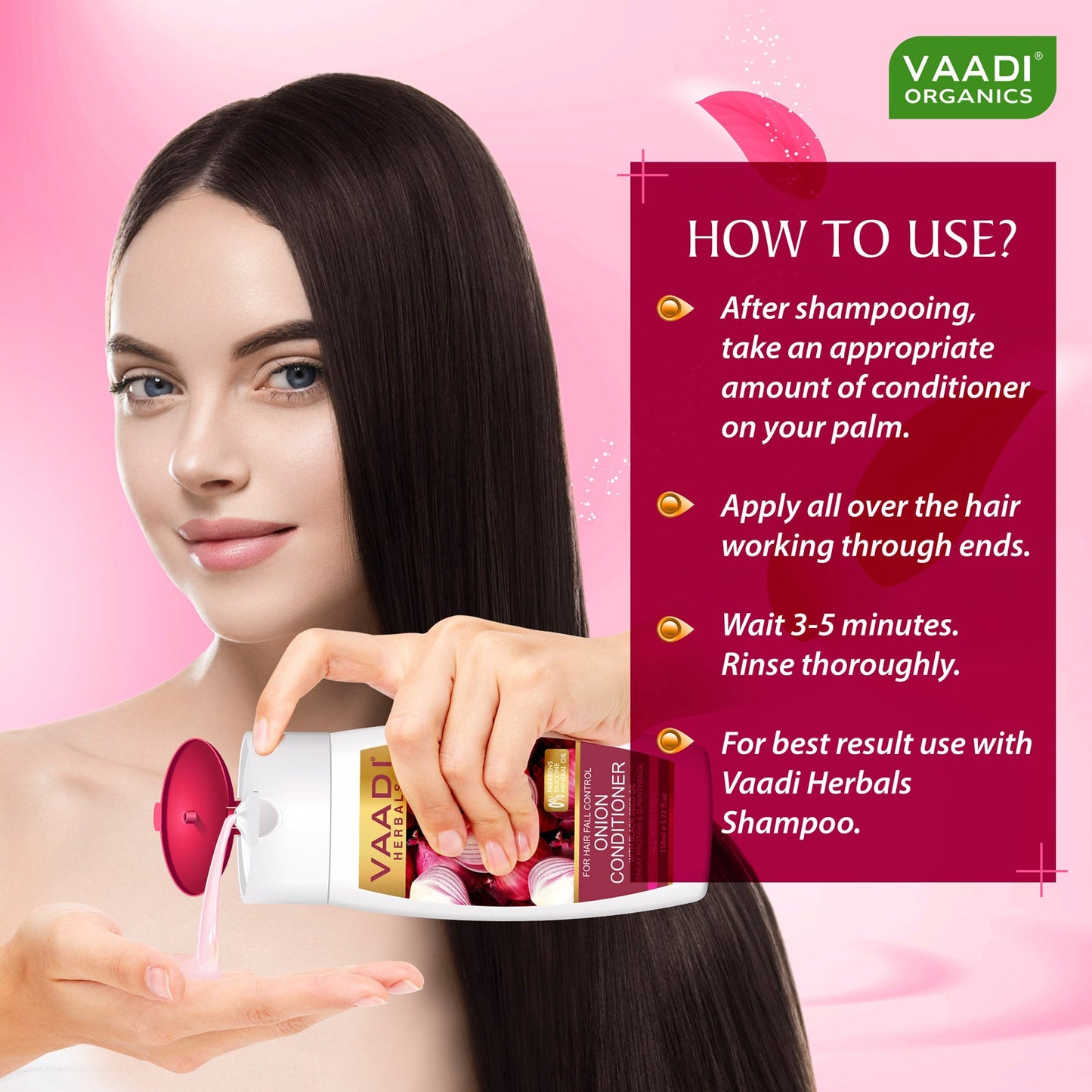 Onion Shampoo With Conditioner For Hair Fall Control (110 ml X 2)