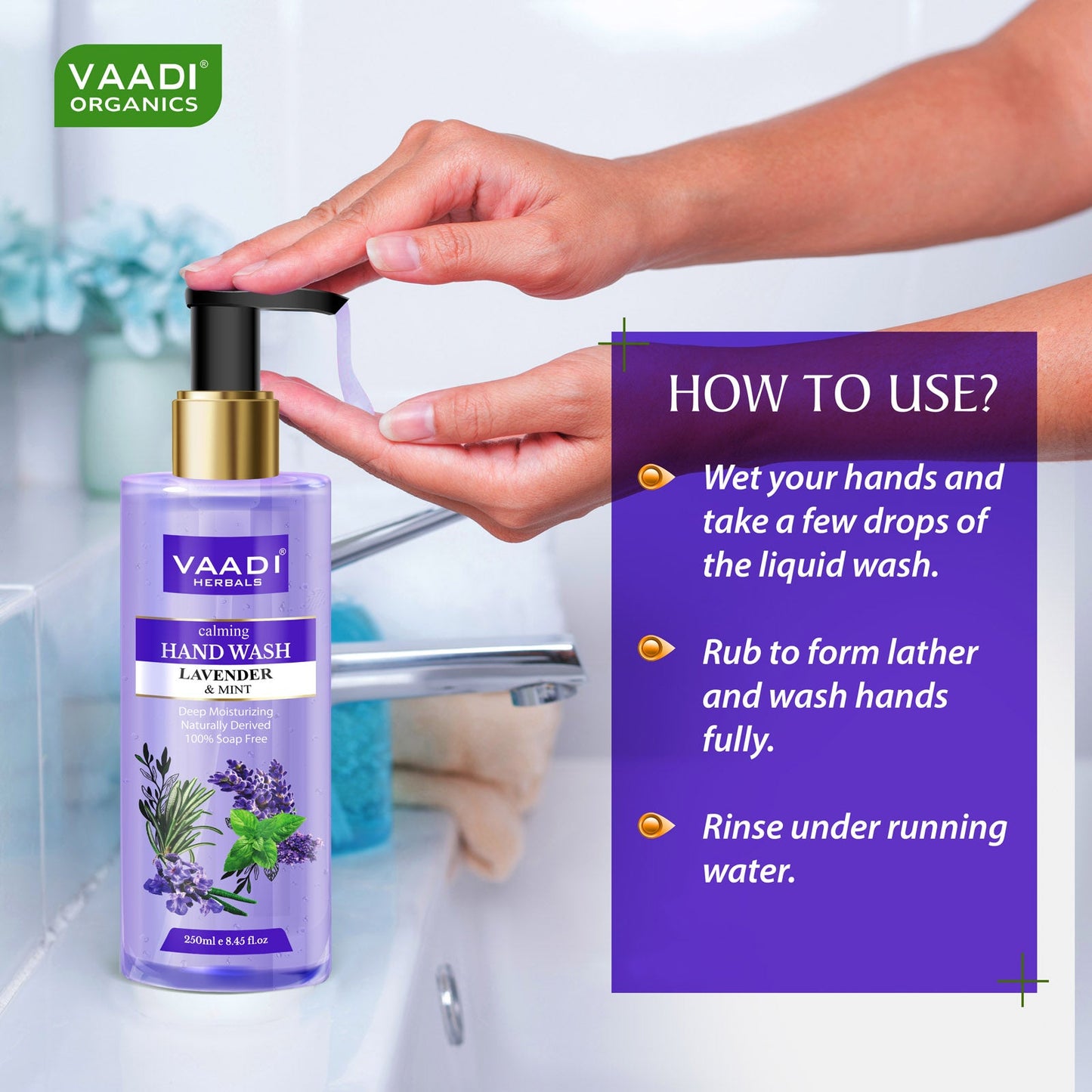 Very Aromatic - Pack of 2 Luxurious Handwash - Rose & Lavender (250 ml x 2)