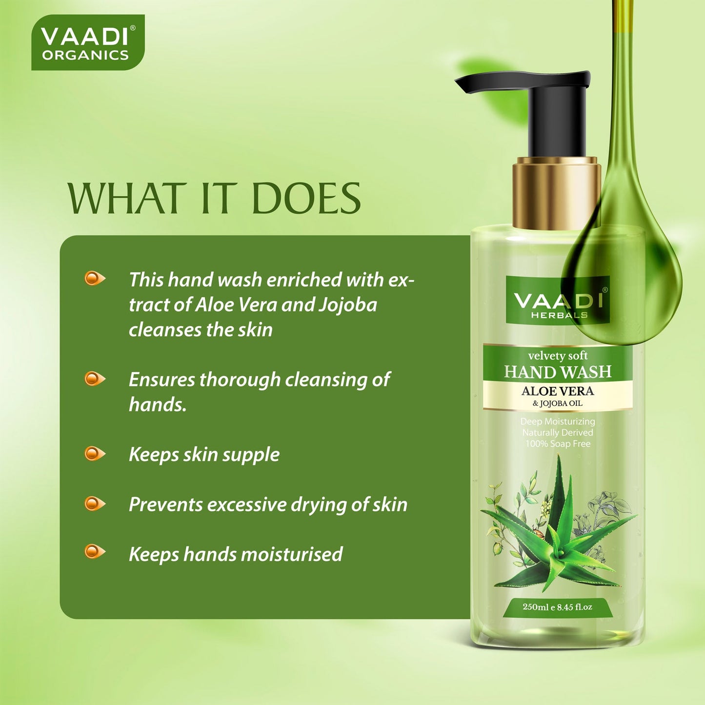 Velvety Soft Aloe Vera & Jojoba Oil Hand Wash (250 ml)