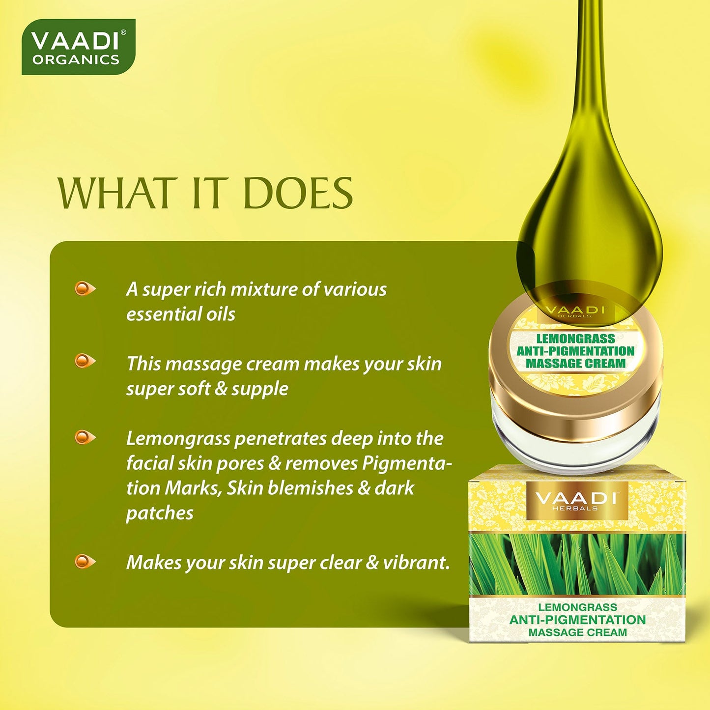 LEMONGRASS ANTI-PIGMENTATION MASSAGE CREAM (25 Gms)