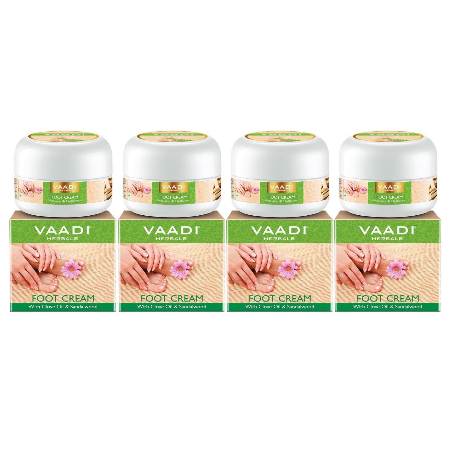 Pack of 4 Foot Cream - Clove & Sandal Oil (30 gms x 4)