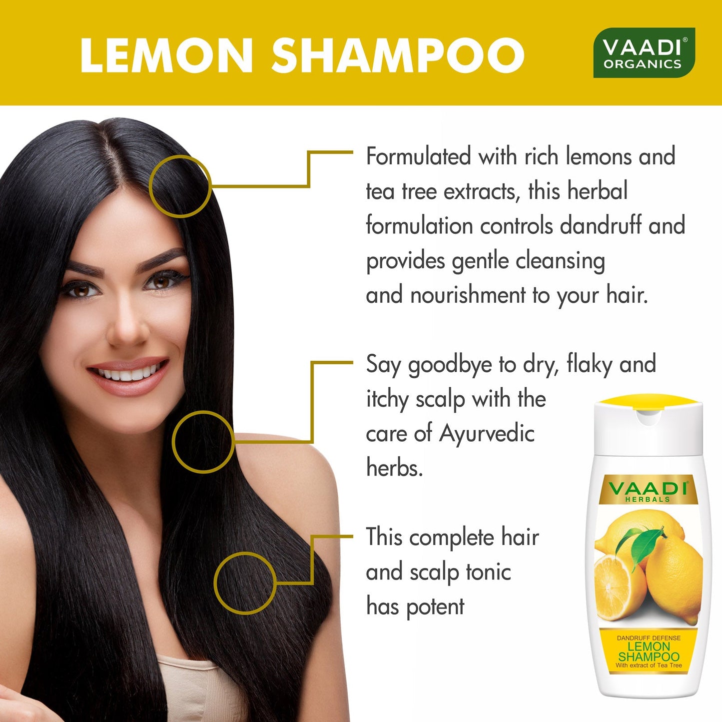 Dandruff Defense Lemon Shampoo with Corn Rose Conditioner (110 ml x 2)