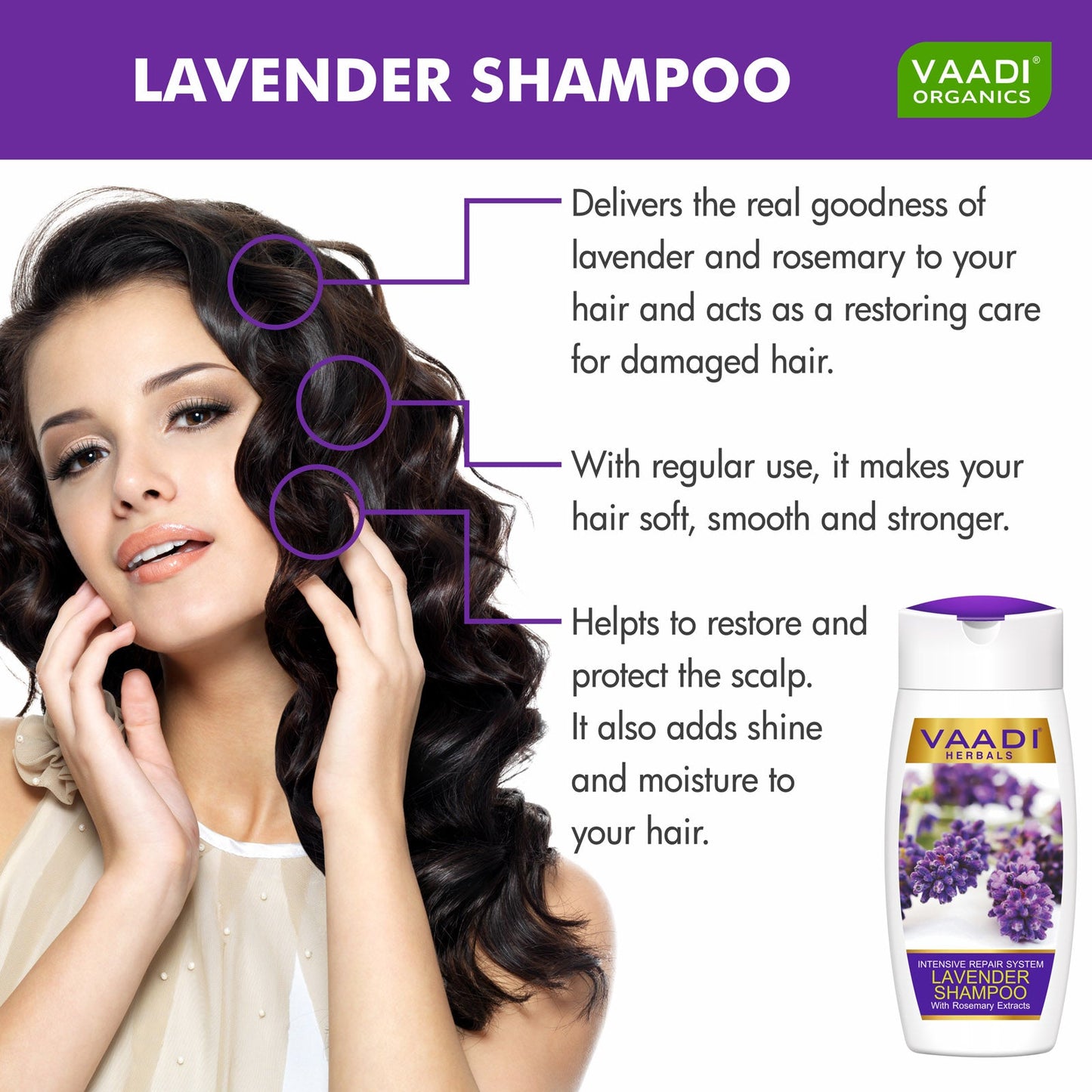 Lavender Shampoo With Rosemary Extract-Intensive Repair System (110 ml)