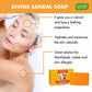 Pack of 3 Divine Sandal Soap with Saffron & Turmeric (75 gms x 3)