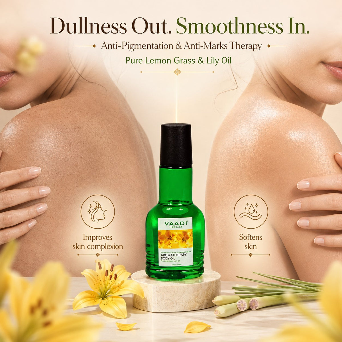 Aromatherapy Body Oil-Lemongrass & Lily Oil (50 ml)