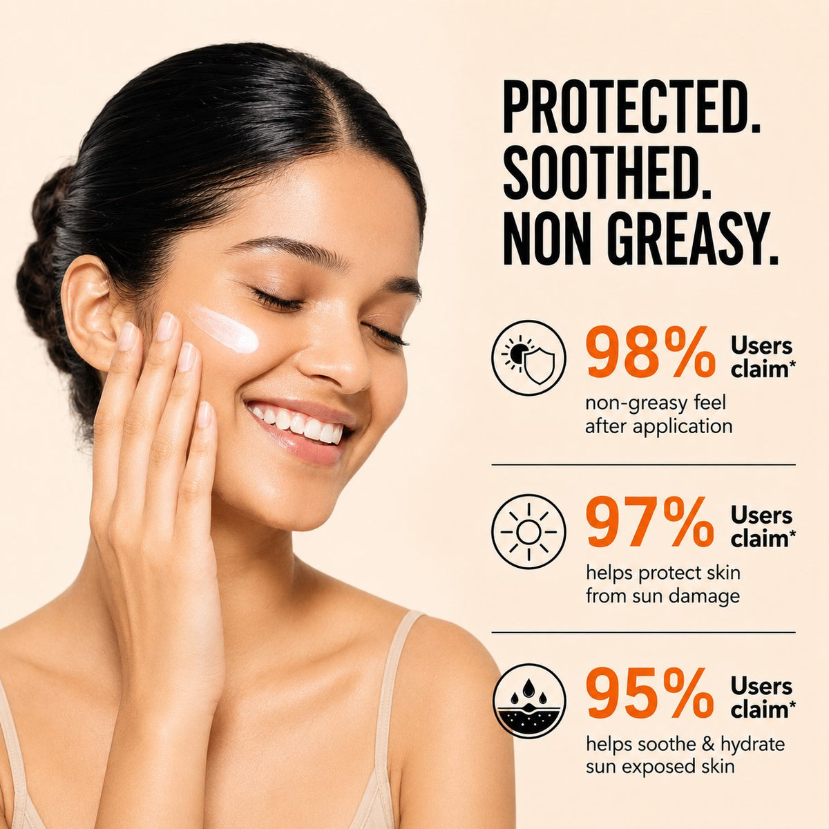Sunscreen Lotion SPF-50 with Aloe Vera & Chamomile (110 ml)