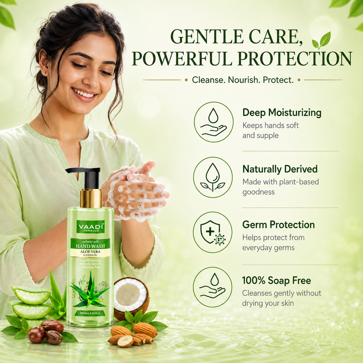 Velvety Soft Aloe Vera & Jojoba Oil Hand Wash (250 ml)