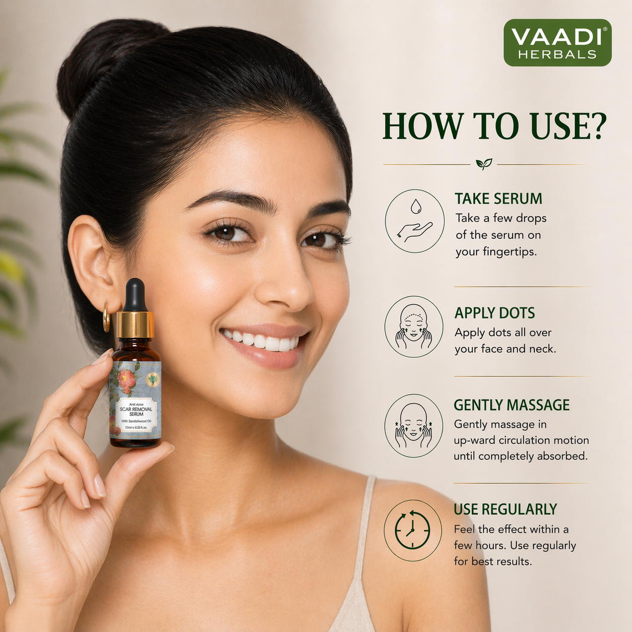 Scar Removal Serum (Pure Mix of Sandalwood Oil, Steam Distilled Neem & Fenugreek Extract) - Reduces Acne, Dark Spots & Pigmentation (Pack of 2 x 10 ml)